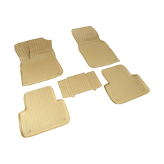 Коврики в салон Element для AUDI Q7 2006-2015, 4 шт. полиуретан, бежевые
