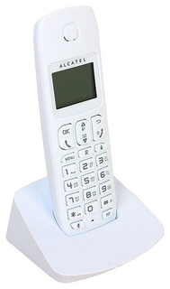 Телефон ALCATEL DECT E132 WHITE Caller ID 10 10 мелодий, Спикерфон
