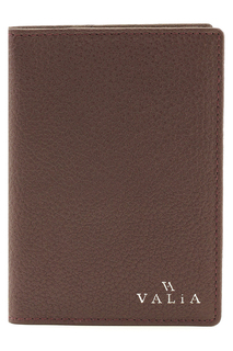 Обложка для паспорта женская VALIA 3404/AUBERGINE коричневая