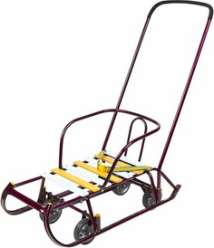 Санки Ника Тимка 6 универсал темно-розовые Nika