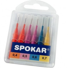 Набор ершиков SPOKAR с прям ручкой D 0,4-2; 0,5-2; 0,6-1; 0,7-1. 6 шт