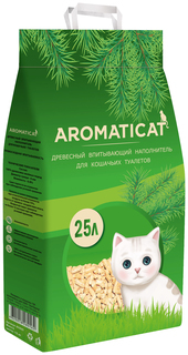 Древесный наполнитель туалета для животных Aromaticat 15 кг ACD25