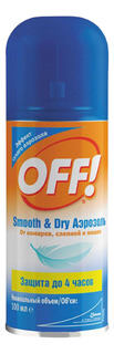 Спрей от комаров OFF! Smooth&Dry 100 мл Оff!