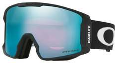 Горнолыжная маска Oakley Line Miner 2018/2019 голубая/зеленая One Size