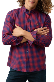 Рубашка мужская U.S. POLO Assn. G081GL0040ENSERNOMAL VR014 красная M
