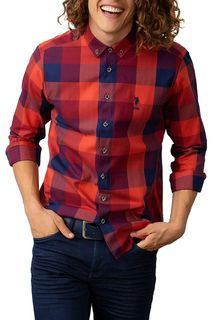 Рубашка мужская U.S. POLO Assn. G081SZ0040CALANDRA VR072 красная S