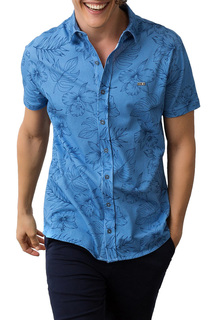 Рубашка мужская U.S. POLO Assn. G081SZ0110SALVA VR028 синяя XL