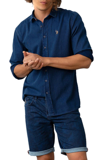 Рубашка мужская U.S. POLO Assn. G081SZ0770HUIN DN0022 синяя 2XL