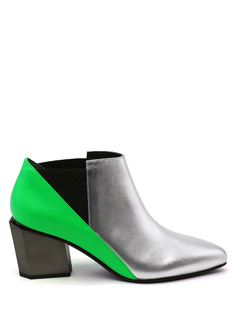 Ботильоны женские United nude серебристые