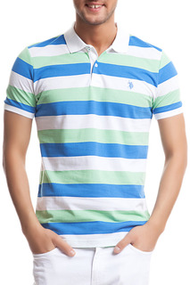 Футболка мужская U.S. POLO Assn. G081GL0110RENDAL MV0357 голубая 42 RU