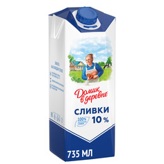 Сливки Домик в деревне 10% 750 г