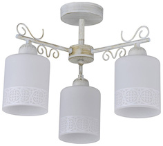 Потолочная люстра IDLamp Ileria 848/3PF-Whitepatina