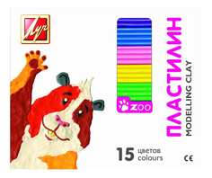 Пластилин ЛУЧ Зоо 15 цветов 20С1357-08
