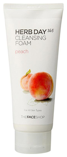 Средство для умывания THE FACE SHOP Herb Day 365 Cleansing Foam Peach 170 мл
