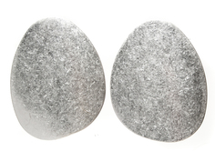 Серьги Moon Paris металлические овалы (серебристый)