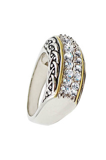 Кольцо Taya T-B-4996-RING-RH.GOLD размер 18