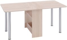 Кухонный стол Divan.ru 74х30х83 см, бежевый/серебристый