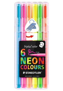 Набор фломастеров Staedtl Triplus Color My Neon Colours 323 серия 6 неоновых цветов Staedtler