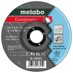 Диск отрезной абразивный Metabo 616501000
