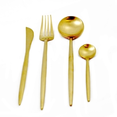 Набор столовых приборов Xiaomi Maison Maxx Modern Flatware Set (Золотистый)