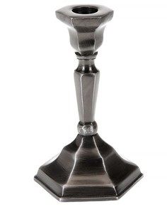 Koopman Подсвечник "Милано" на 1 свечу, 15*9.5 см, черненое серебро A54104330