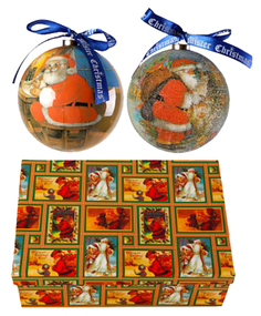 Набор шаров на ель Mister Christmas РМ-17-6Т 75 мм 6 шт