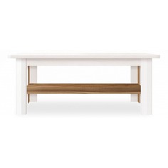 Журнальный стол BlackRedWhite 110х44х60 см, бежевый/серый