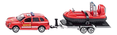 Коллекционная модель Siku Car with Trailer and Hovercraft