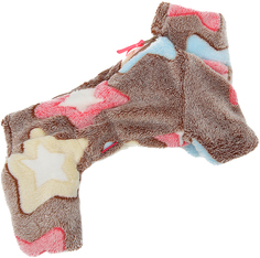 Комбинезон для собак FOR MY DOGS Звезды, мужской, коричневый, FW545-2018 M 20