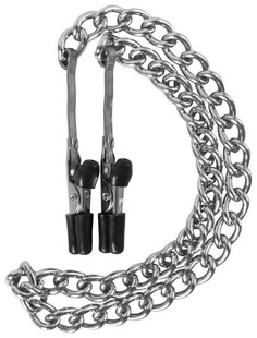 Зажимы на соски Mini Munchers Nipple Clamps с цепью Blush Novelties