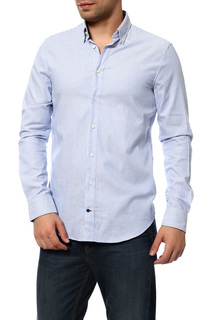Рубашка мужская Tommy Hilfiger TT0TT03898 400 синяя 43 USA