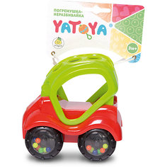 Машинка-неразбивайка ЯиГрушка Yatoya, зелёно-красная