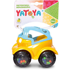 Машинка-неразбивайка ЯиГрушка Yatoya, сине-жёлтая