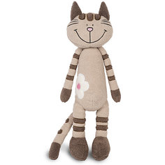 Мягкая игрушка Maxitoys Luxury Slim Кот Полосатик с цветочком 33 см