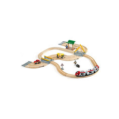 Железная дорога Brio, с переездом