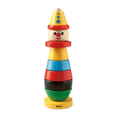 Пирамидка Brio "Клоун", 9 элементов