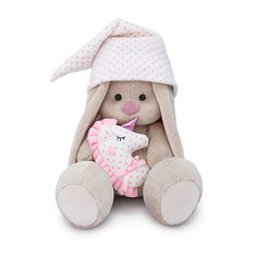 Мягкая игрушка Budi Basa Зайка Ми с розовой подушкой-единорогом, 32 см