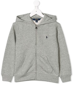 Ralph Lauren Kids zipped logo hoodie