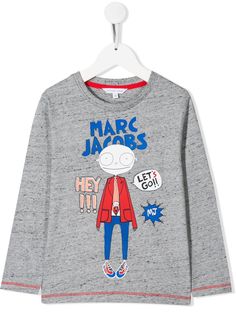 Little Marc Jacobs футболка Miss Marc с длинными рукавами