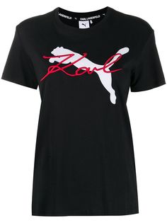 Puma футболка с вышивкой из коллаборации с Karl Lagerfeld