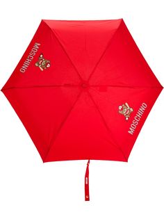 Moschino зонт с принтом и декором Teddy