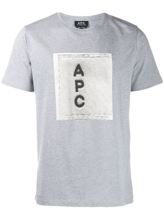 A.P.C. футболка с логотипом