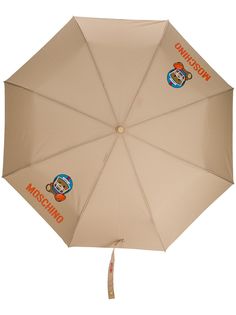 Moschino зонт с принтом и декором Teddy