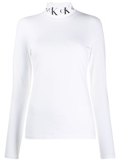 Calvin Klein Jeans толстовка с логотипом на воротнике
