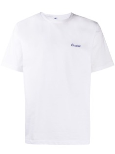 Études футболка с вышитым логотипом