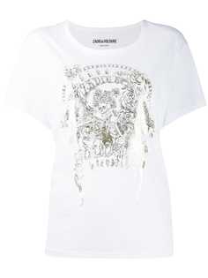 Zadig&Voltaire футболка с блестящим принтом