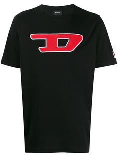 Diesel футболка с нашивкой-логотипом