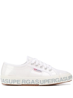 Superga лакированные кеды на шнуровке