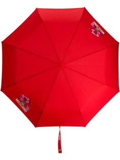 Moschino зонт с декором Teddy и логотипом