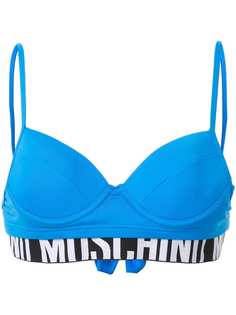 Moschino лиф бикини с логотипом